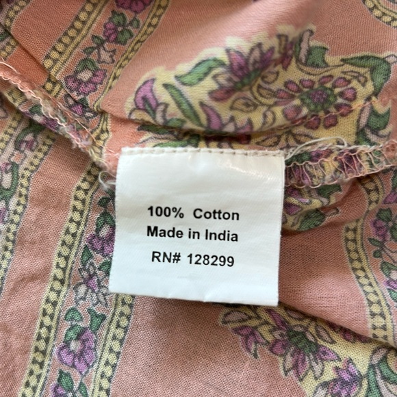 Eternal Sunshine Creations Boho Folk Floral Top Lace Crochet Detail Small - Picture 9 of 10